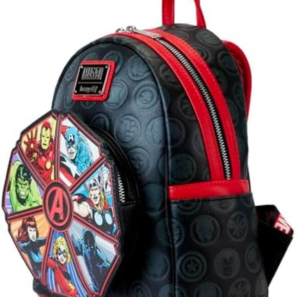 Marvel Avengers 60th Anniv. Glow in The Dark Loungefly Mini Backpack - NWT - Picture 2 of 5